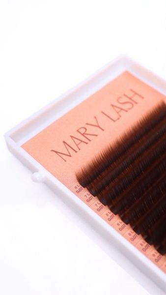 Вії 0.07 Brunette Pecan Volume lashes 20 ліній &mdash; фото 2