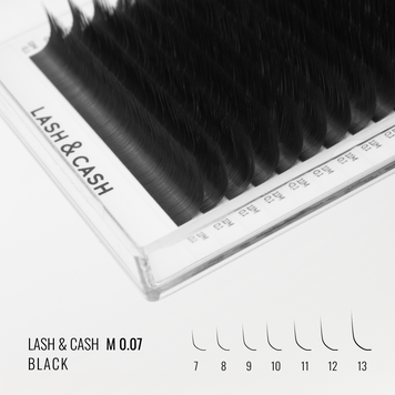 SCULPTOR Вії black LASH&CASH 0.07 Mix 28 ліній &mdash; фото 1