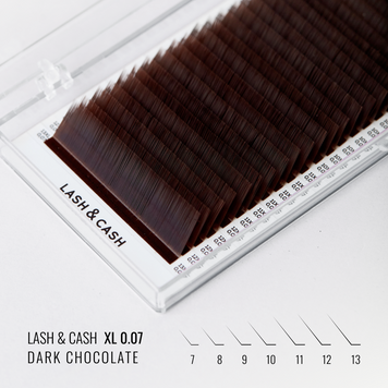 Ресницы dark chocolate LASH&CASH 0.07 Mix 28 линий &mdash; фото 1