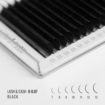SCULPTOR Вії black LASH&CASH 0.07 Mix 28 ліній &mdash; фото 1