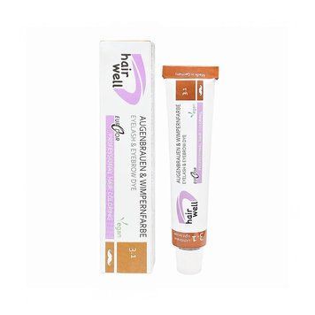 HAIR WELL Краска для ресниц и бровей №3.1 Light Brown (светло-коричневый), 20ml &mdash; фото 1