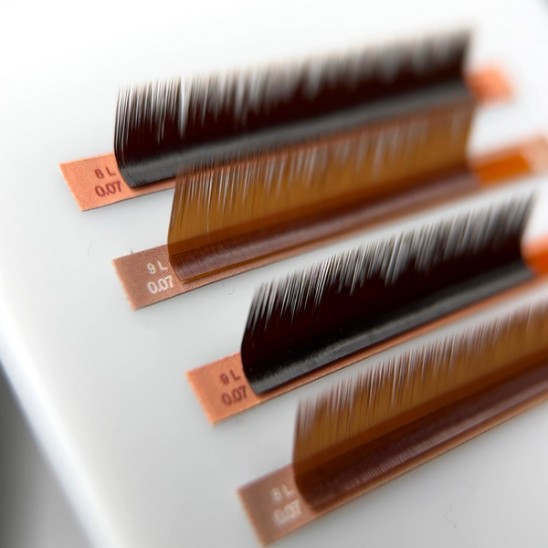 Вії 0,07 Blonde Honey Brown Volume lashes Mix 20 ліній &mdash; фото 2