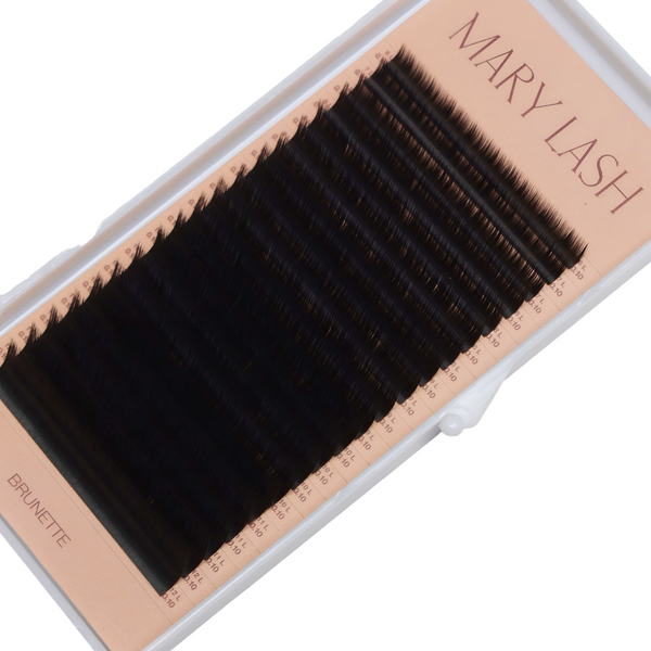 Вії 0,10 Brunette Espresso Volume lashes Mix 20 ліній &mdash; фото 2