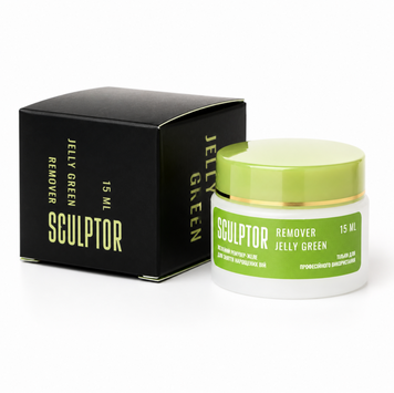 SCULPTOR Ремувер желе JELLY GREEN 15ml &mdash; фото 1