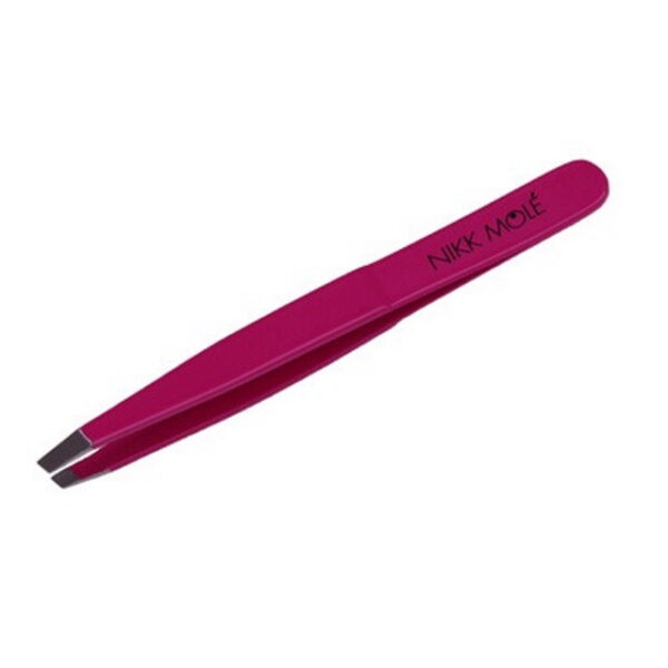 Nikk Mole Пинцет для бровей обычный классический пурпурно-розовый цвет - Фото 1
