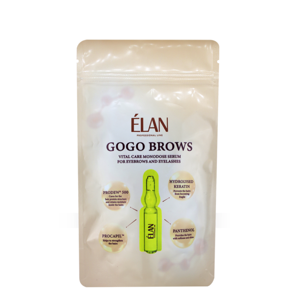 Elan GOGO BROWS: сыворотка для ухода за бровями и ресницами в ампулах - Фото 1